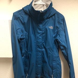 Blue Northface Raincoat